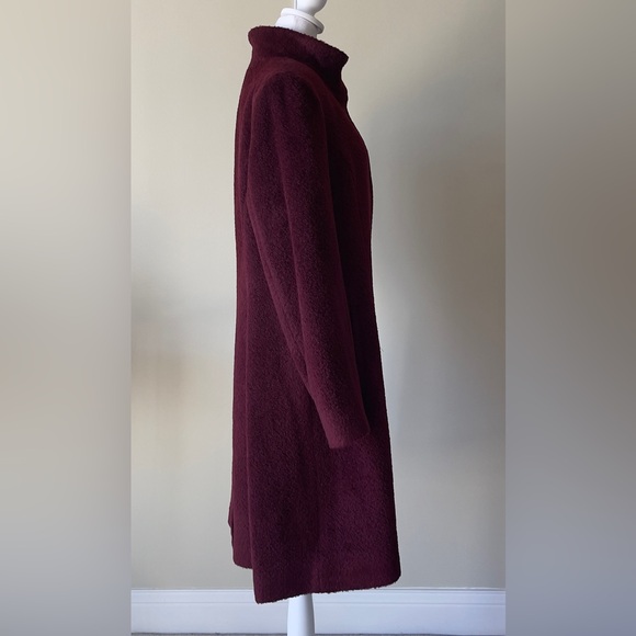 Sofia Cashmere Stand Collar Shaped Alpaca & Wool Blend Coat NWOT Size 14 - Picture 7 of 14